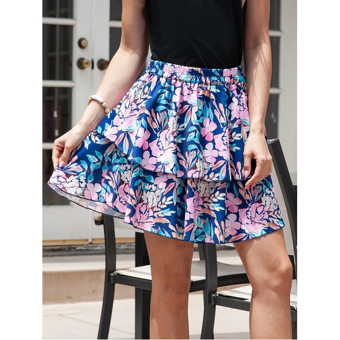 FLORAL SHEATH CASUAL SKIRTS