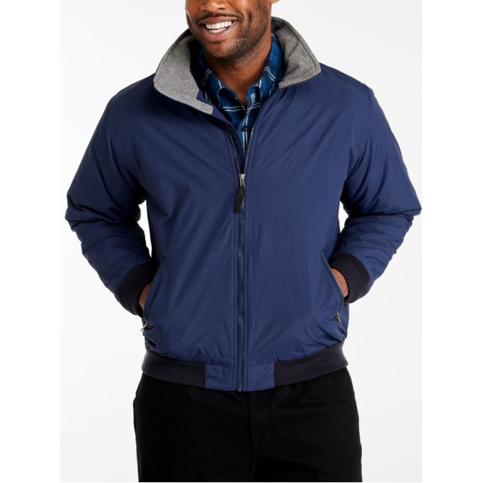 Men's fleece lined warm-up jacket