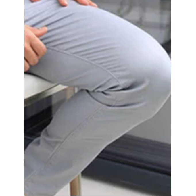 Men's Grey Stretch Twill Pants