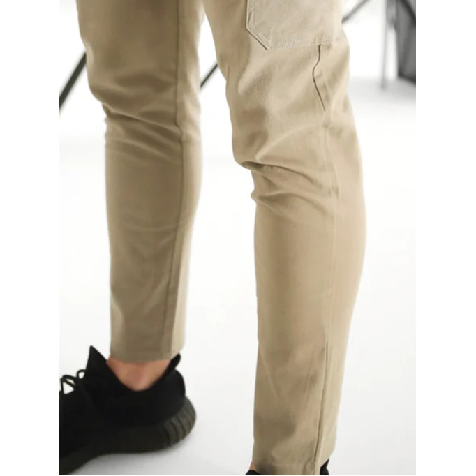 Men's Khaki Stretch Twill Pants