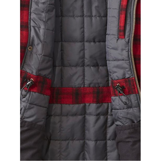 Men's red casual plaid jacket