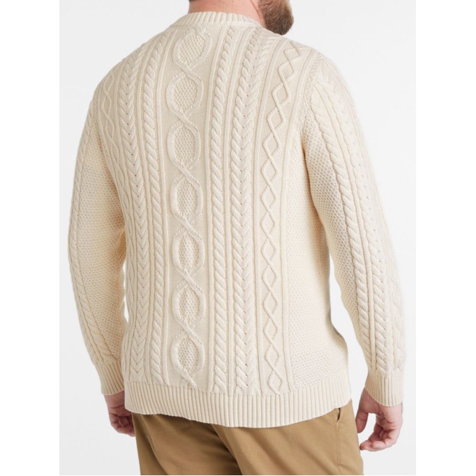 Men's soft cotton crew neck sweater