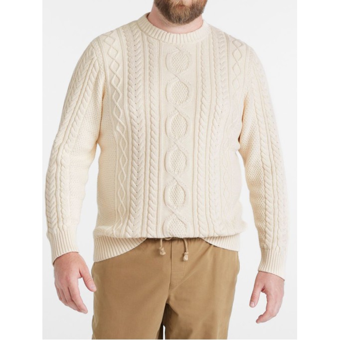 Men's soft cotton crew neck sweater
