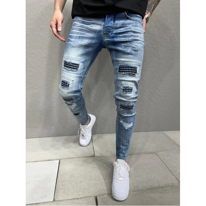 Men's tight cropped jeans