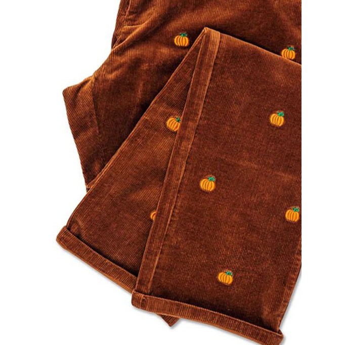 Vintage corduroy pumpkin track pants