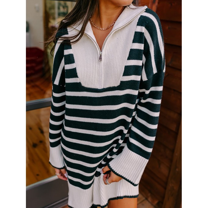 Women's Striped Sweater Dress